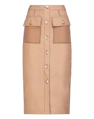Light brown Organza Midi skirt