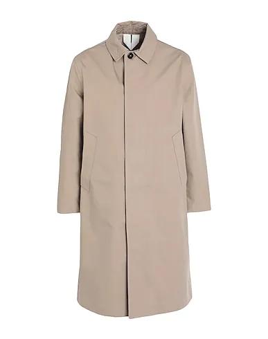 Light brown Plain weave Full-length jacket