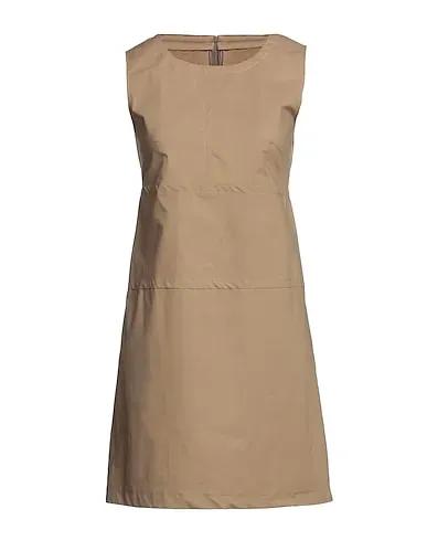 Light brown Plain weave Short dress