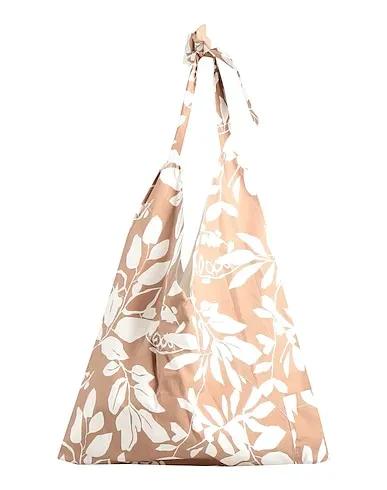 Light brown Plain weave Shoulder bag