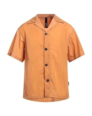 Light brown Satin Solid color shirt