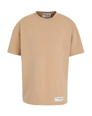 Light brown Synthetic fabric T-shirt