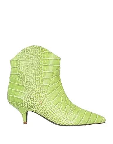 Light green Ankle boot