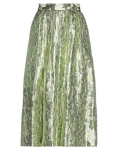 Light green Brocade Midi skirt