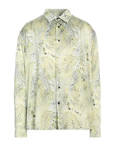 Light green Crêpe Patterned shirt