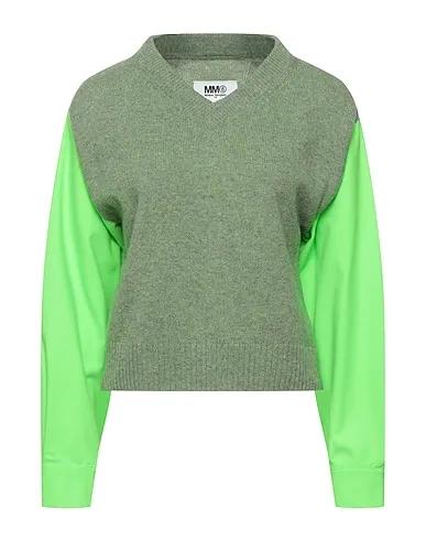 Light green Flannel Sweater