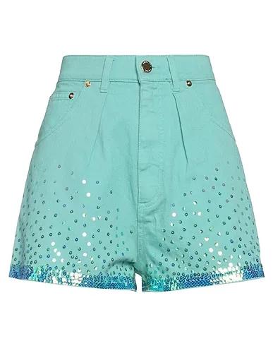 Light green Gabardine Shorts & Bermuda
