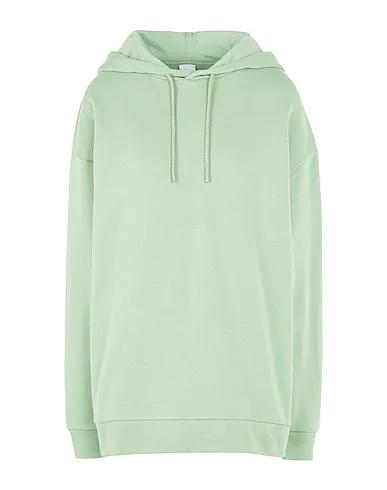 Light green Hooded sweatshirt ORGANIC COTTON RELAX FIT DROP SHOULDER HOODIE
