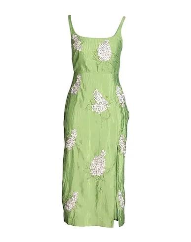 Light green Jacquard Midi dress