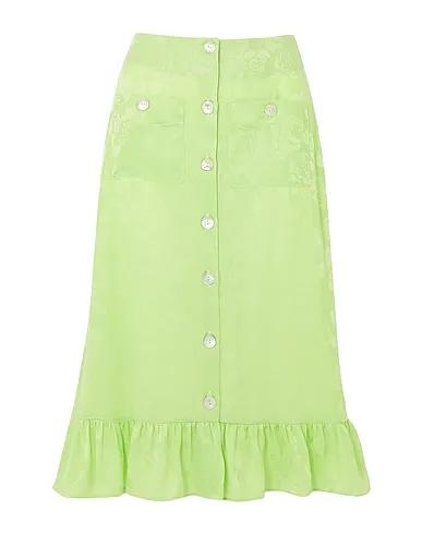Light green Jacquard Midi skirt