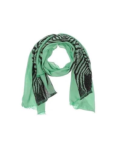 Light green Jacquard Scarves and foulards