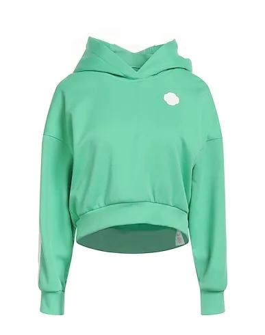 Light green Jersey Hooded sweatshirt