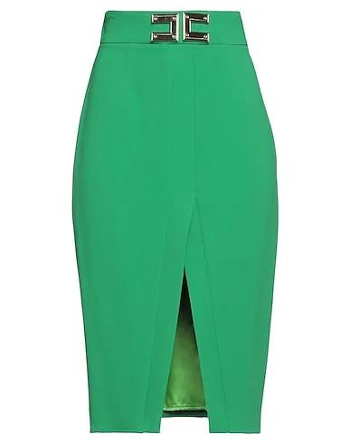 Light green Jersey Midi skirt