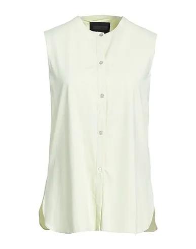 Light green Jersey Solid color shirts & blouses