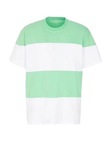 Light green Jersey T-shirt ORGANIC COTTON STRIPED T-SHIRT
