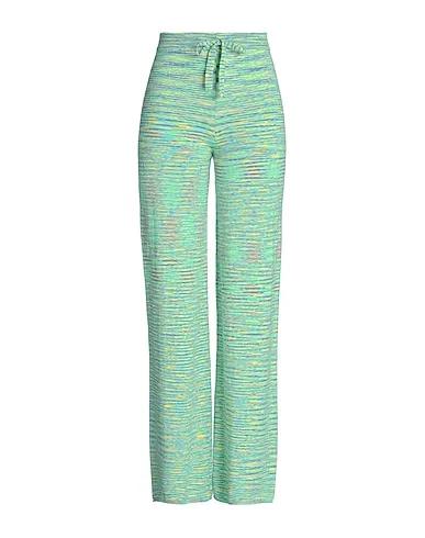 Light green Knitted Casual pants KNIT PULL-ON MELANGE PANTS