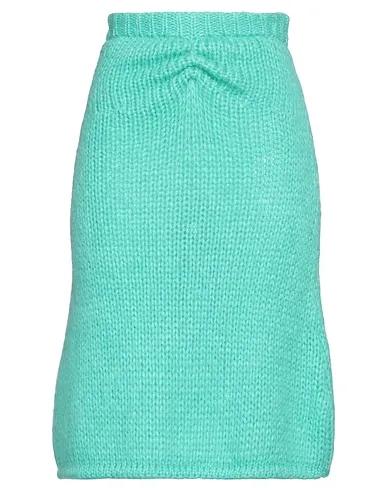 Light green Knitted Midi skirt