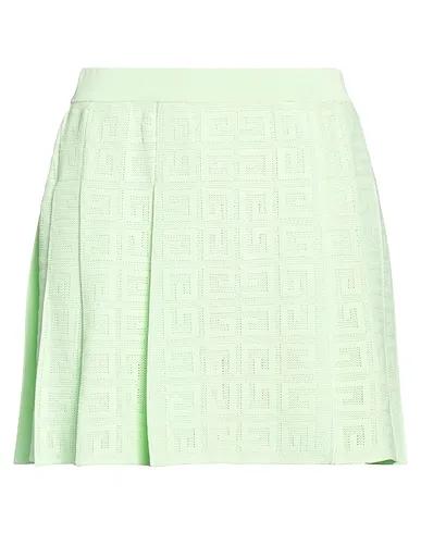 Light green Knitted Mini skirt