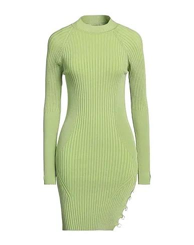 Light green Knitted Short dress