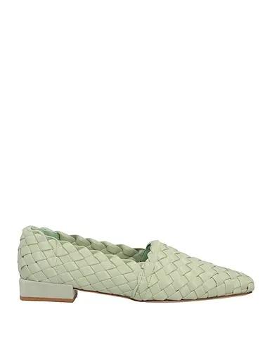 Light green Leather Loafers