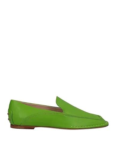 Light green Leather Loafers