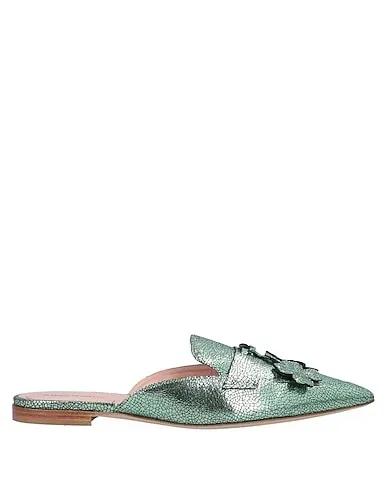Light green Mules and clogs