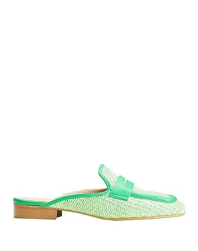 Light green Mules and clogs WOVEN RAFFIA PENNY MULES
