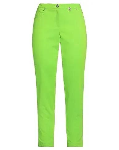 Light green Plain weave Casual pants