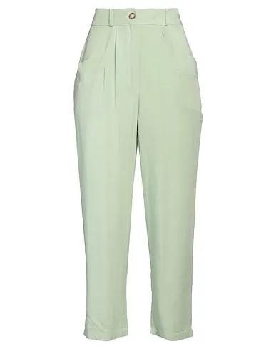 Light green Plain weave Casual pants