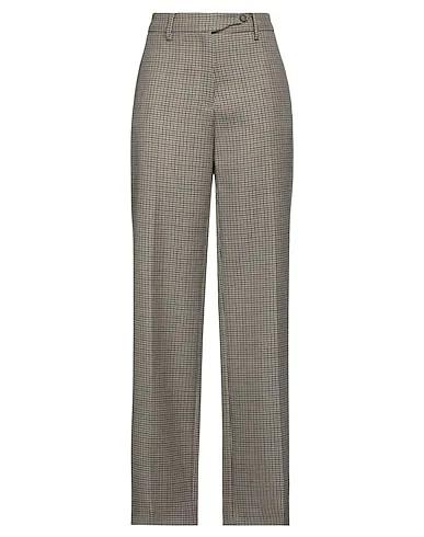 Light green Plain weave Casual pants