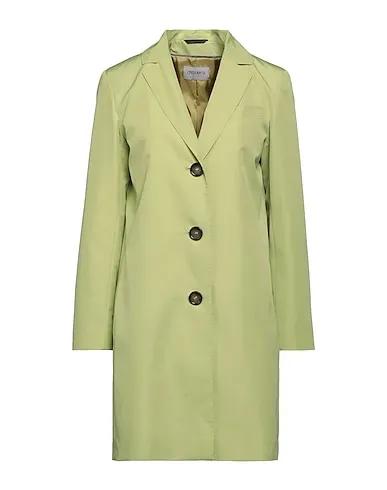 Light green Plain weave Full-length jacket