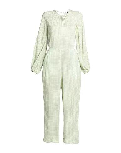 Light green Plain weave Jumpsuit/one piece