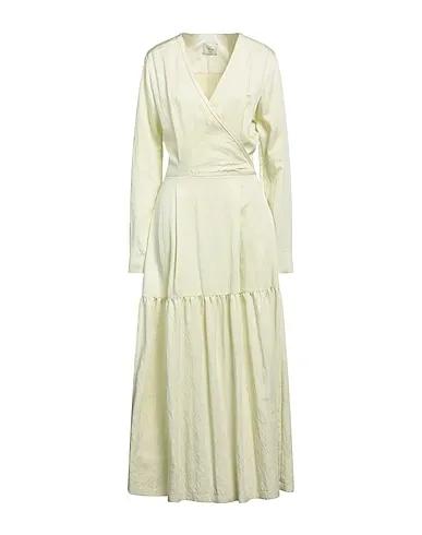 Light green Plain weave Long dress