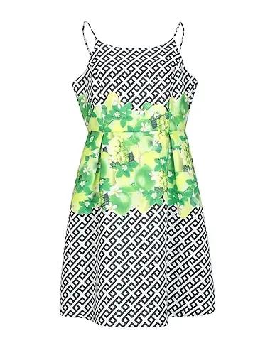 Light green Plain weave Midi dress