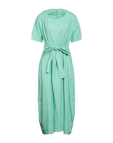 Light green Plain weave Midi dress