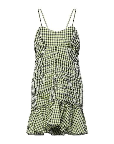 Light green Plain weave Short dress