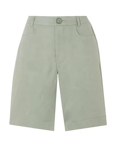 Light green Plain weave Shorts & Bermuda