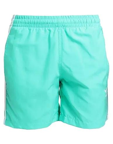 Light green Plain weave Swim shorts