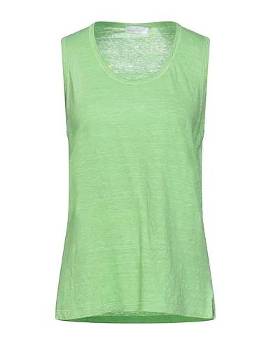 Light green Plain weave T-shirt