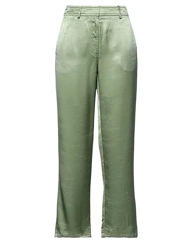 Light green Satin Casual pants