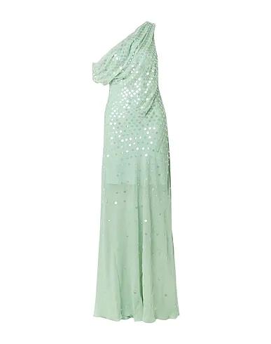 Light green Satin Long dress