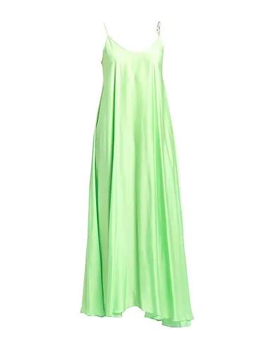 Light green Satin Long dress