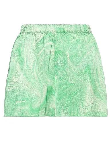 Light green Satin Shorts & Bermuda