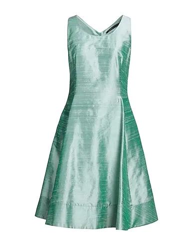 Light green Silk shantung Midi dress