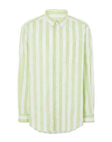 Light green Striped shirt COTTON STRIPED OVERSIZE SHIRT
