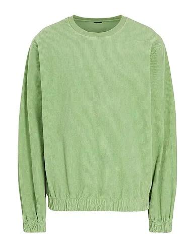 Light green Sweatshirt COTTON CORDUROY RELAXED CREW-NECK