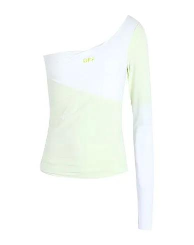 Light green Synthetic fabric One-shoulder top