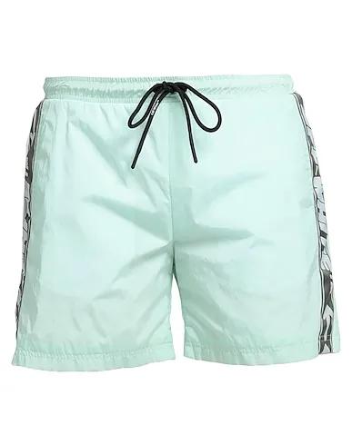 Light green Techno fabric Swim shorts