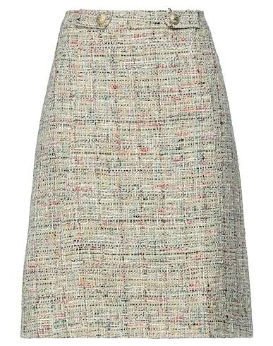 Light green Tweed Midi skirt