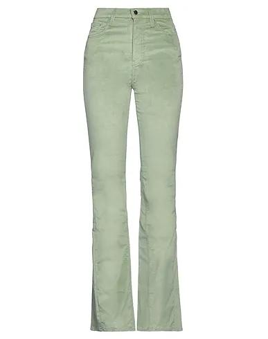 Light green Velvet Casual pants